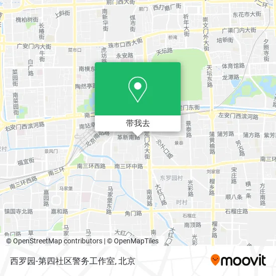 西罗园-第四社区警务工作室地图