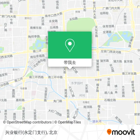 兴业银行(永定门支行)地图
