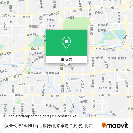 兴业银行24小时自助银行(北京永定门支行)地图