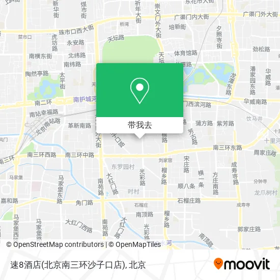 速8酒店(北京南三环沙子口店)地图