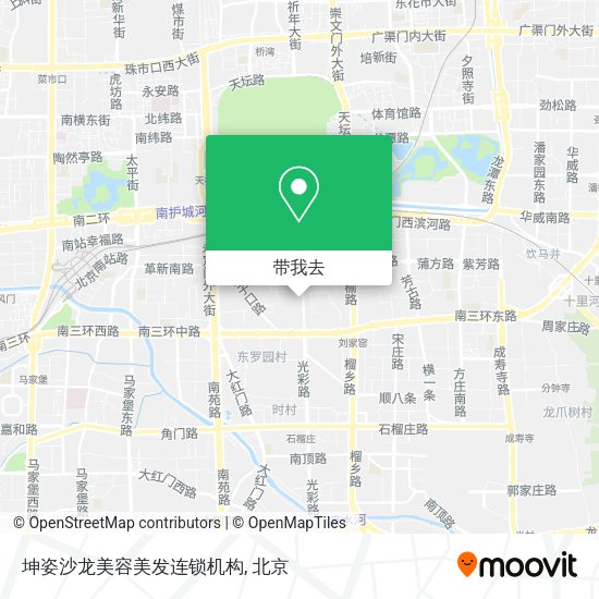 坤姿沙龙美容美发连锁机构地图