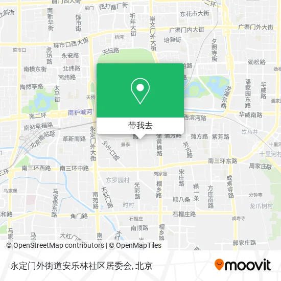 永定门外街道安乐林社区居委会地图