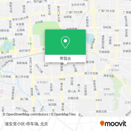 蒲安里小区-停车场地图