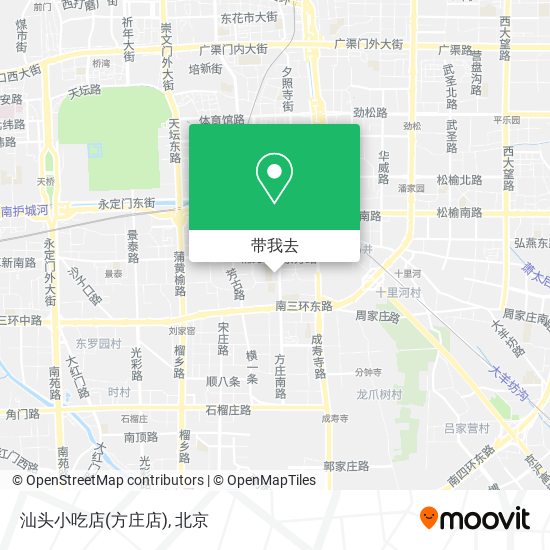 汕头小吃店(方庄店)地图