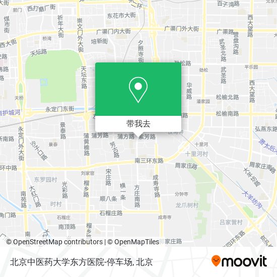 北京中医药大学东方医院-停车场地图