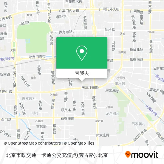 北京市政交通一卡通公交充值点(芳古路)地图