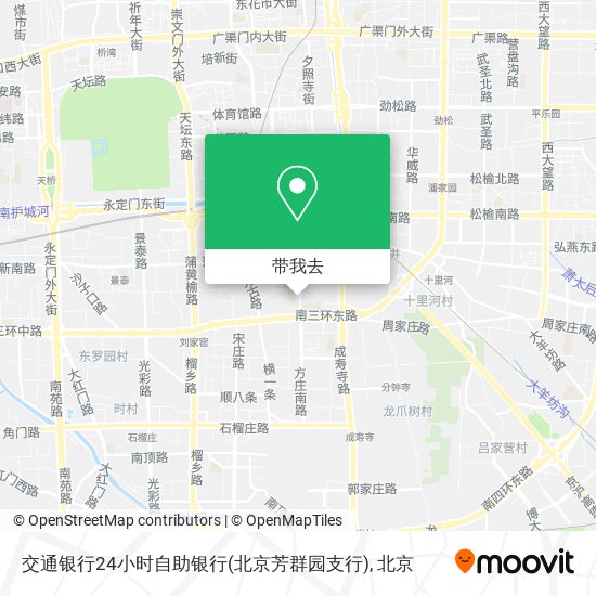 交通银行24小时自助银行(北京芳群园支行)地图