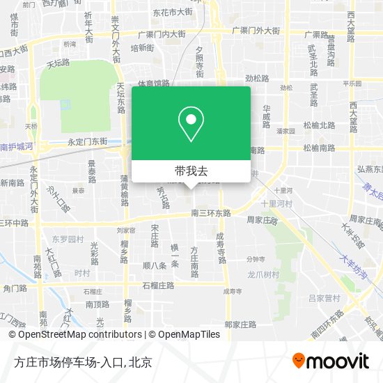 方庄市场停车场-入口地图