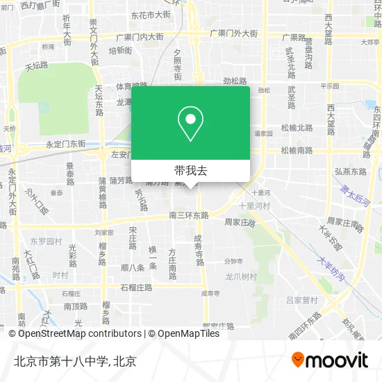 北京市第十八中学地图
