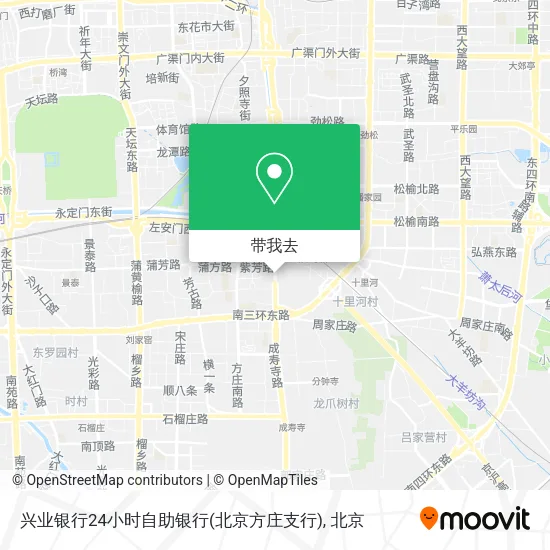 兴业银行24小时自助银行(北京方庄支行)地图