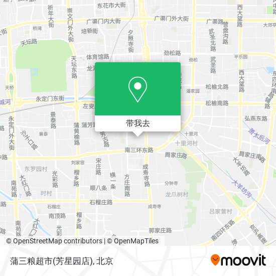 蒲三粮超市(芳星园店)地图