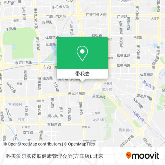 科美爱尔肤皮肤健康管理会所(方庄店)地图