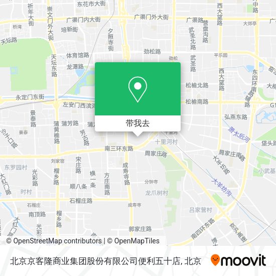 北京京客隆商业集团股份有限公司便利五十店地图