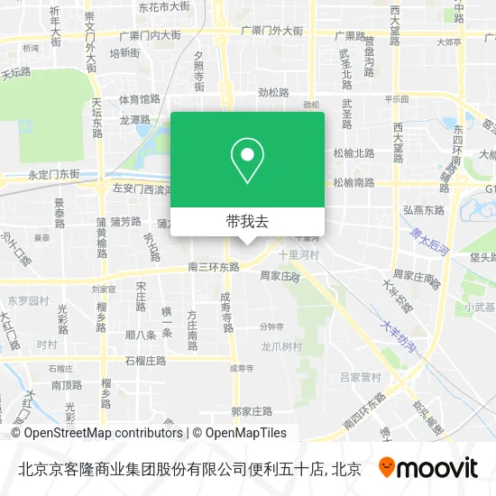北京京客隆商业集团股份有限公司便利五十店地图