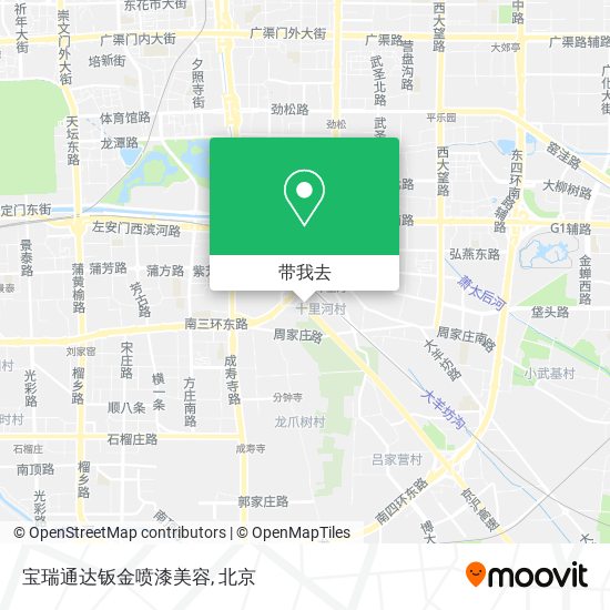 宝瑞通达钣金喷漆美容地图