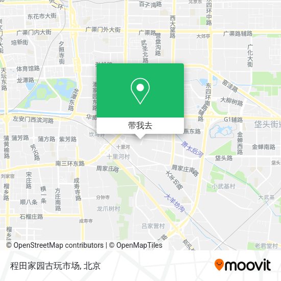 程田家园古玩市场地图