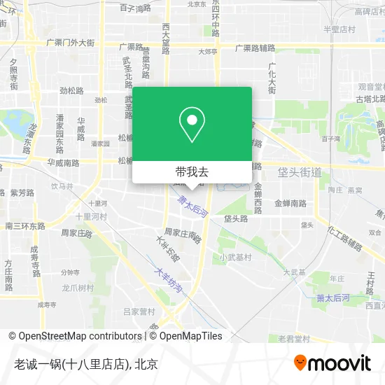 老诚一锅(十八里店店)地图