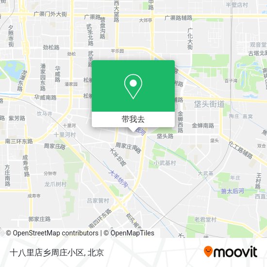 十八里店乡周庄小区地图