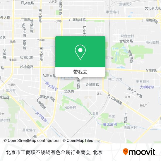 北京市工商联不锈钢有色金属行业商会地图