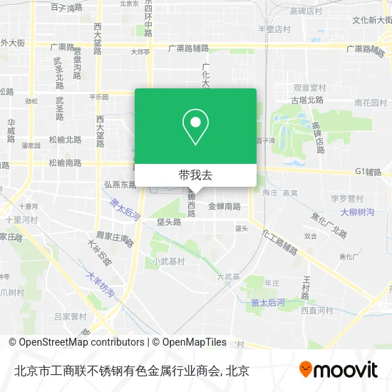 北京市工商联不锈钢有色金属行业商会地图