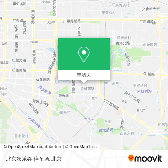 北京欢乐谷-停车场地图