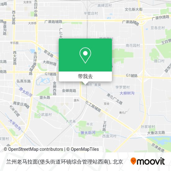 兰州老马拉面(垡头街道环镜综合管理站西南)地图