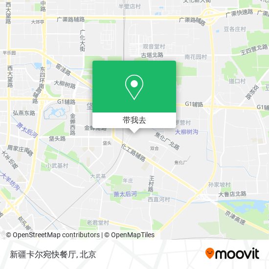 新疆卡尔宛快餐厅地图