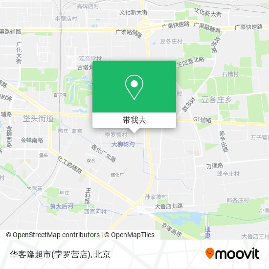 华客隆超市(孛罗营店)地图