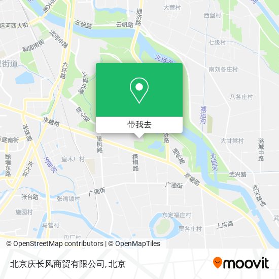 北京庆长风商贸有限公司地图