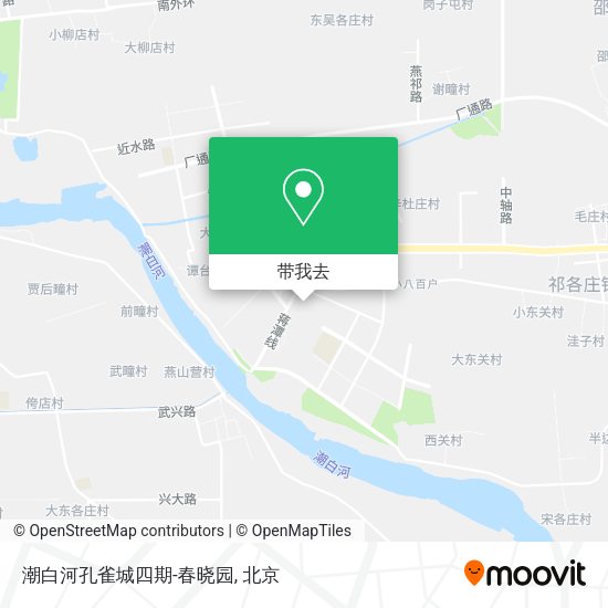 潮白河孔雀城四期-春晓园地图