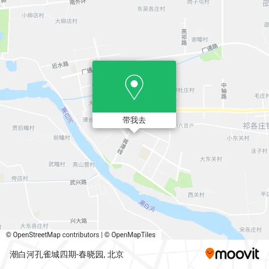 潮白河孔雀城四期-春晓园地图