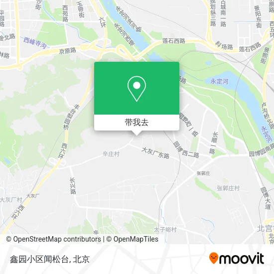 鑫园小区闻松台地图