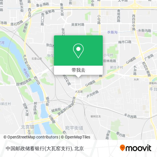 中国邮政储蓄银行(大瓦窑支行)地图