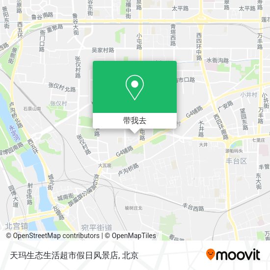 天玛生态生活超市假日风景店地图