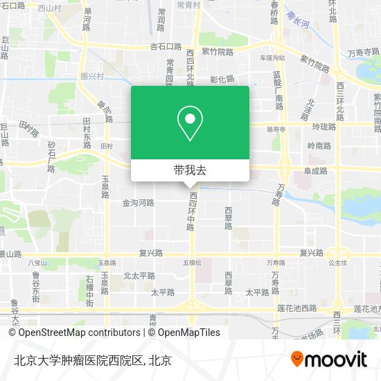 北京大学肿瘤医院西院区地图