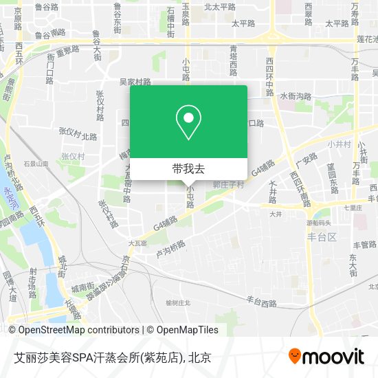 艾丽莎美容SPA汗蒸会所(紫苑店)地图
