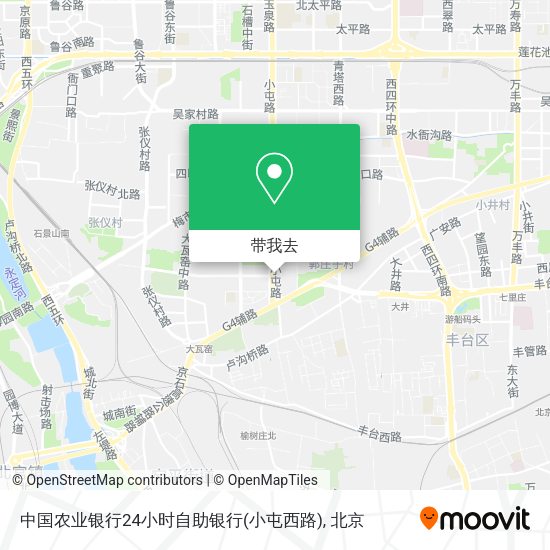 中国农业银行24小时自助银行(小屯西路)地图