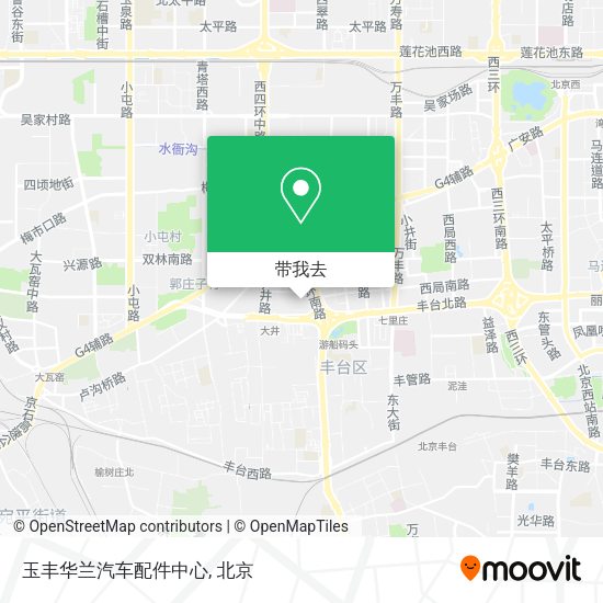 玉丰华兰汽车配件中心地图