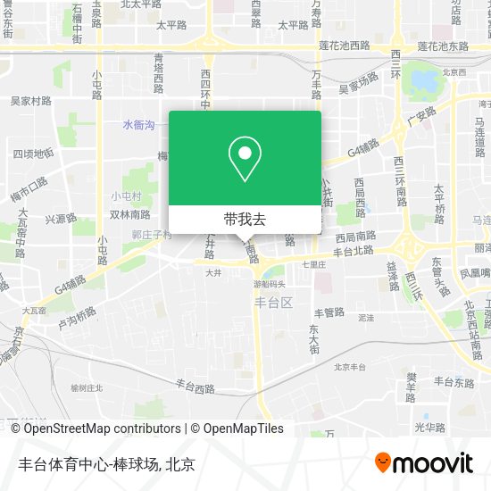 丰台体育中心-棒球场地图