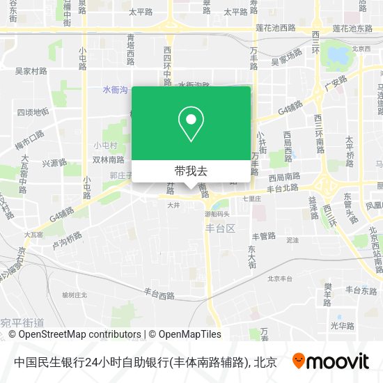 中国民生银行24小时自助银行(丰体南路辅路)地图