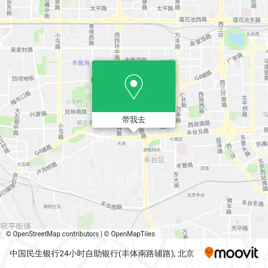 中国民生银行24小时自助银行(丰体南路辅路)地图