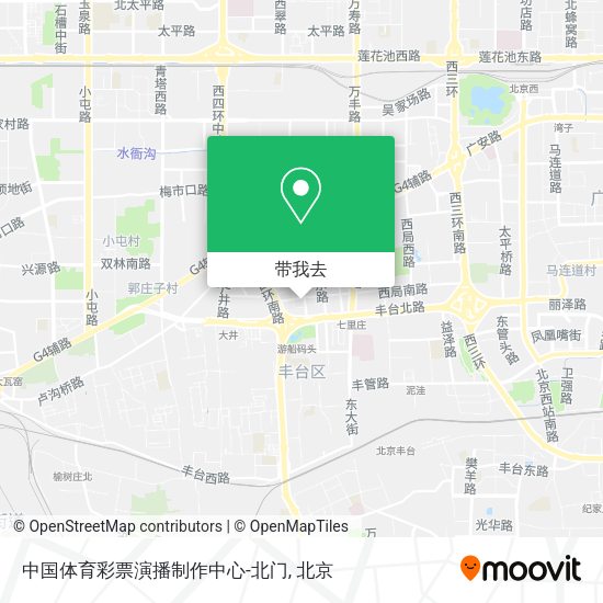 中国体育彩票演播制作中心-北门地图