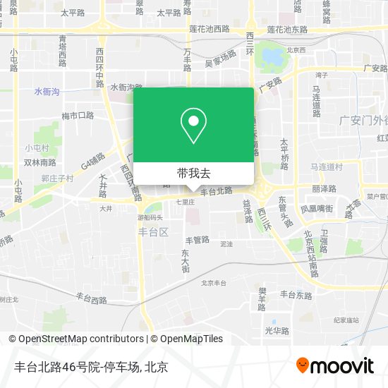 丰台北路46号院-停车场地图