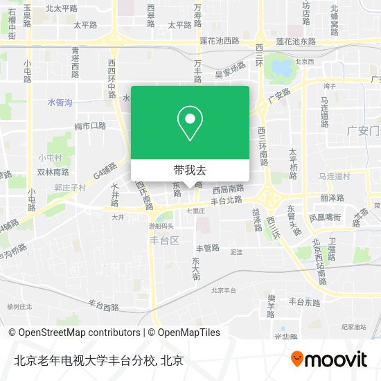 北京老年电视大学丰台分校地图