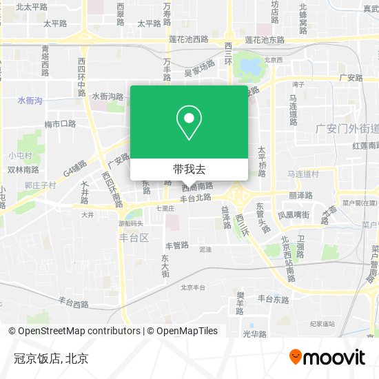 冠京饭店地图