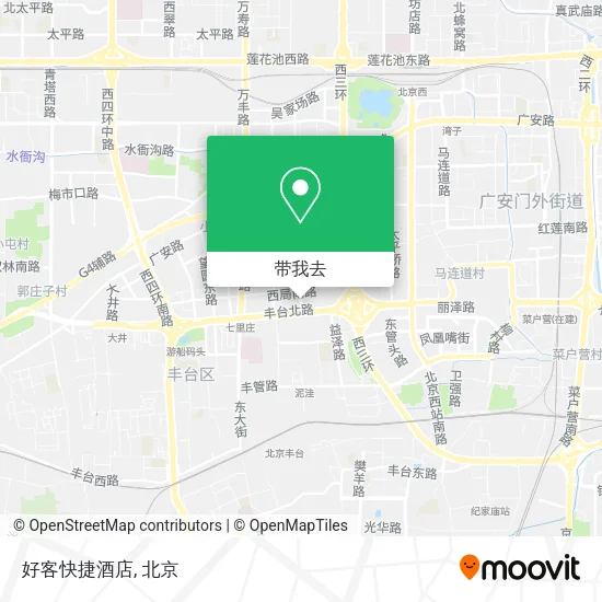 好客快捷酒店地图