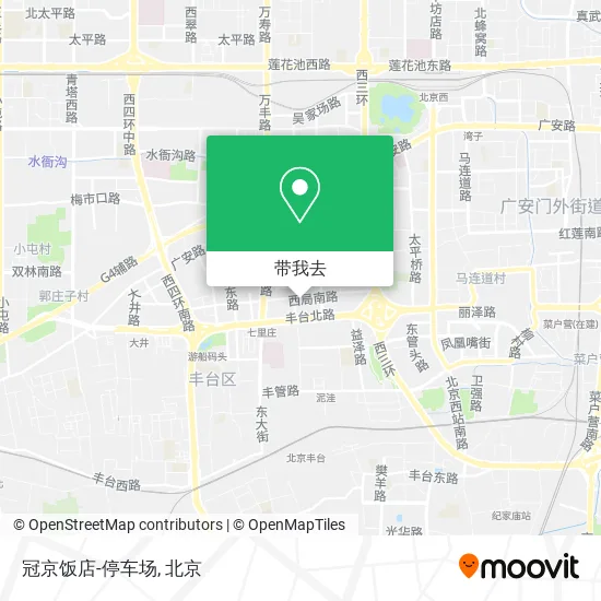 冠京饭店-停车场地图