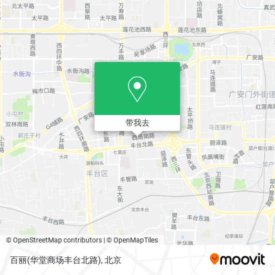 百丽(华堂商场丰台北路)地图