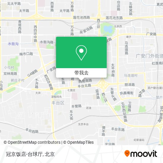 冠京饭店-台球厅地图