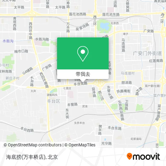 海底捞(万丰桥店)地图